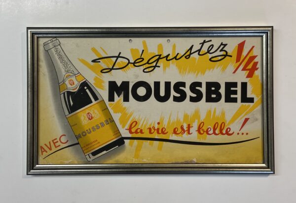 Moussbel - Fransk Reklameskilt - Indrammet