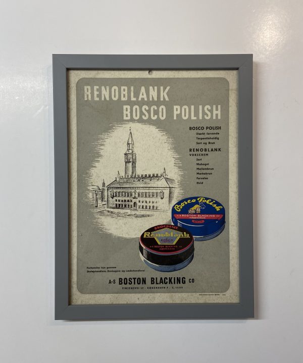 Renoblank - Reklameskilt 1930/40'erne
