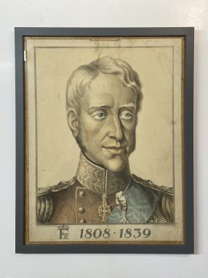 Frederik d. 6 - Ældre Dansk Skoleplanche